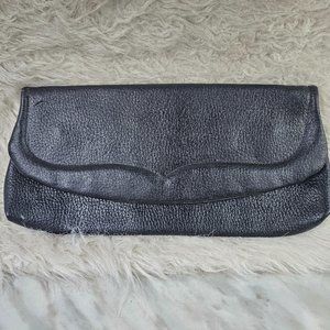 Vintage Black Genuine Cow Leather Pouch